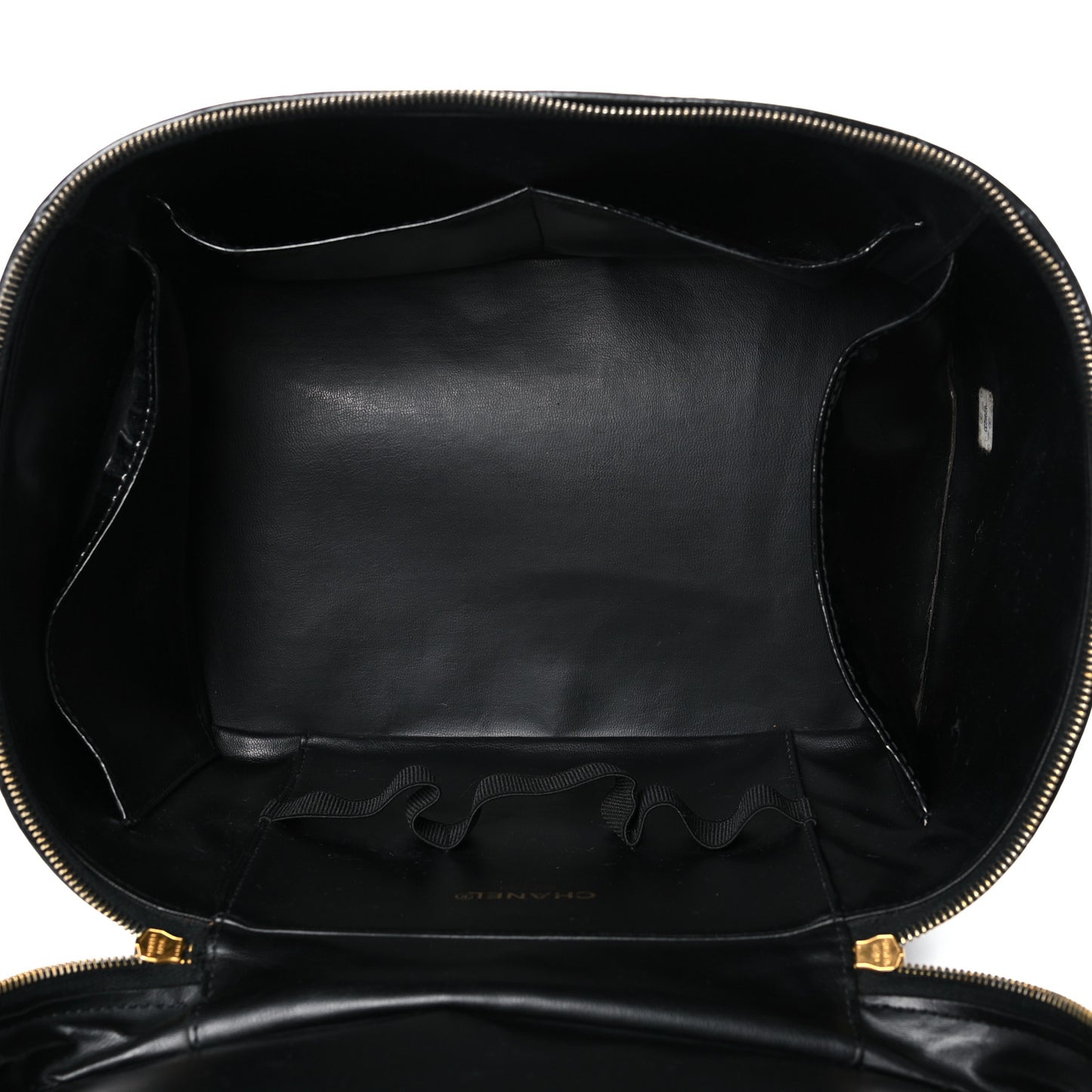 Patent CC Vanity Cosmetic Case Black