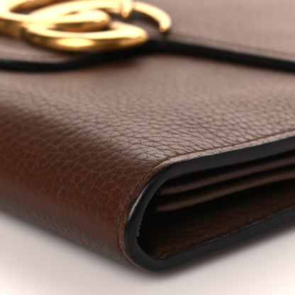 Gucci Cellarius Calfskin GG Marmont Chain Wallet Nut Brown 8 of 9