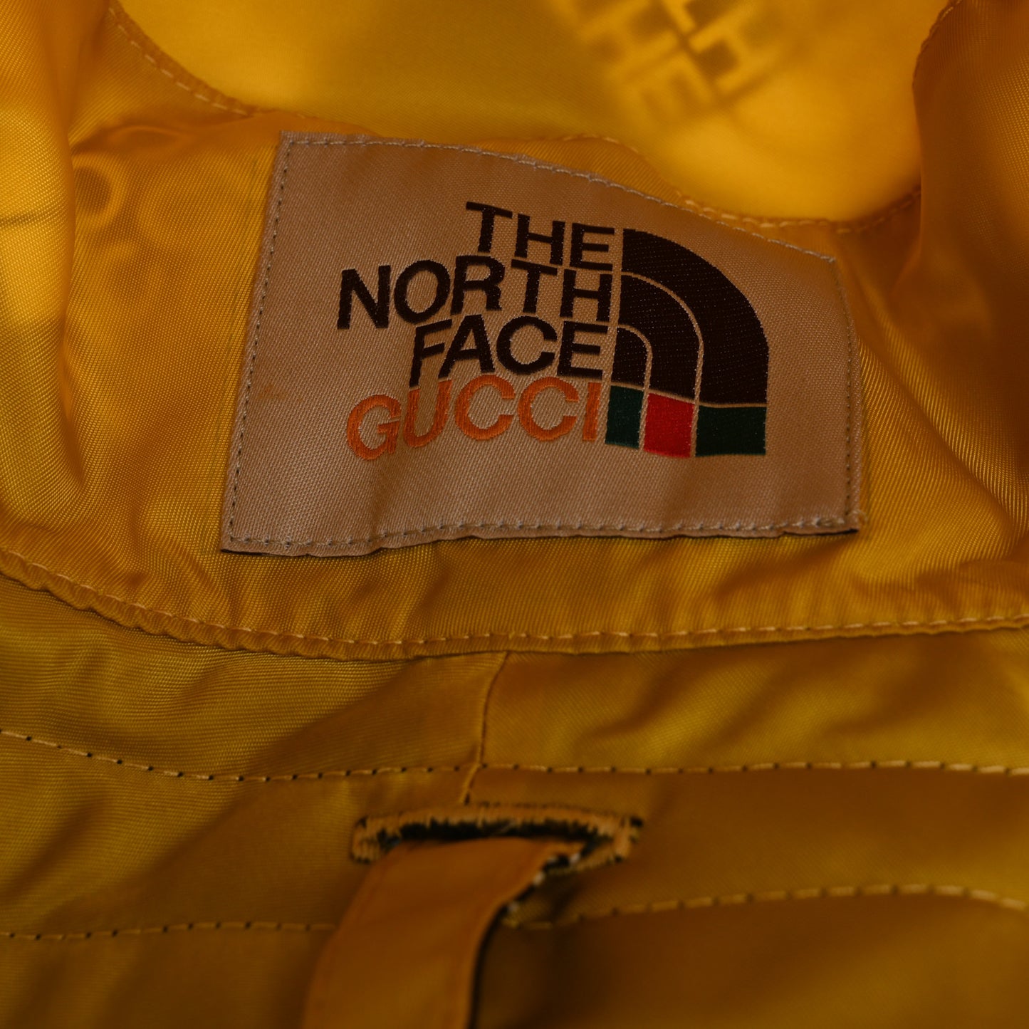 X THE NORTH FACE Nylon Reversible Self-Tie Bucket Hat M Black Yellow