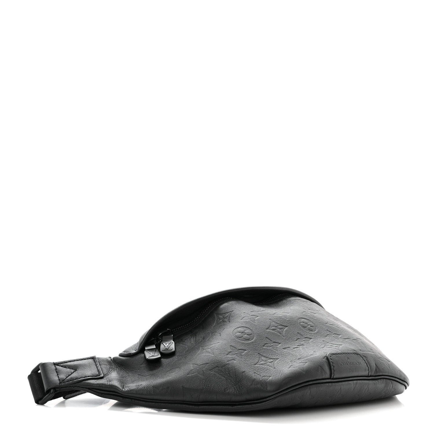 Louis Vuitton Calfskin Monogram Shadow Discovery Bumbag Black 4 of 9