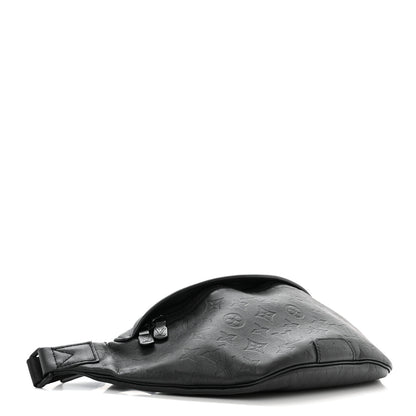 Louis Vuitton Calfskin Monogram Shadow Discovery Bumbag Black 4 of 9