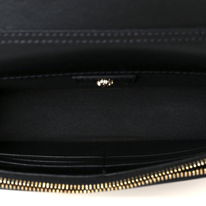 Versace Grained Calfskin Medusa Evening Clutch Bag Black 5 of 10