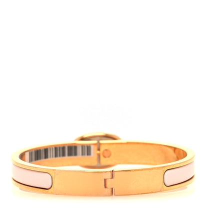 Hermes Enamel Mini Clic Chaine d'Ancre Bracelet PM Rose Candeur 3 of 6