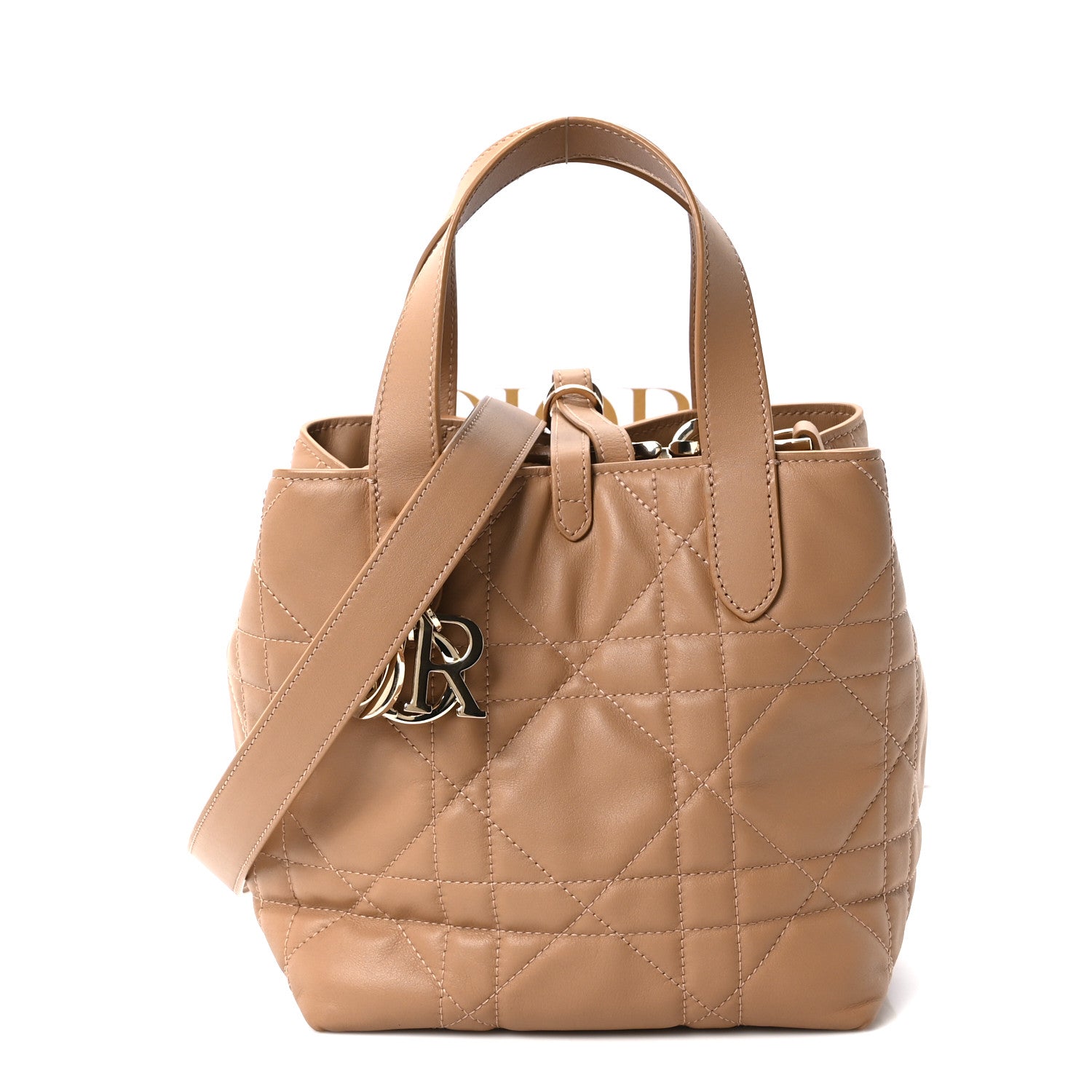 Christian Dior Calfskin Macrocannage Small Toujours Vertical Beige 11 of 11