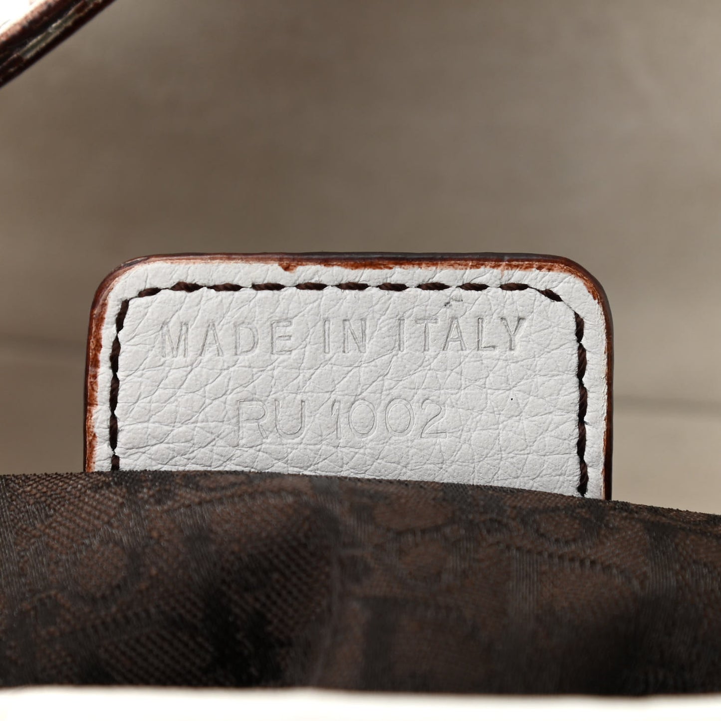 Calfskin Saddle Bag White