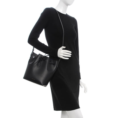Mansur Gavriel Calfskin Mini Bucket Bag Black Blu 2 of 12