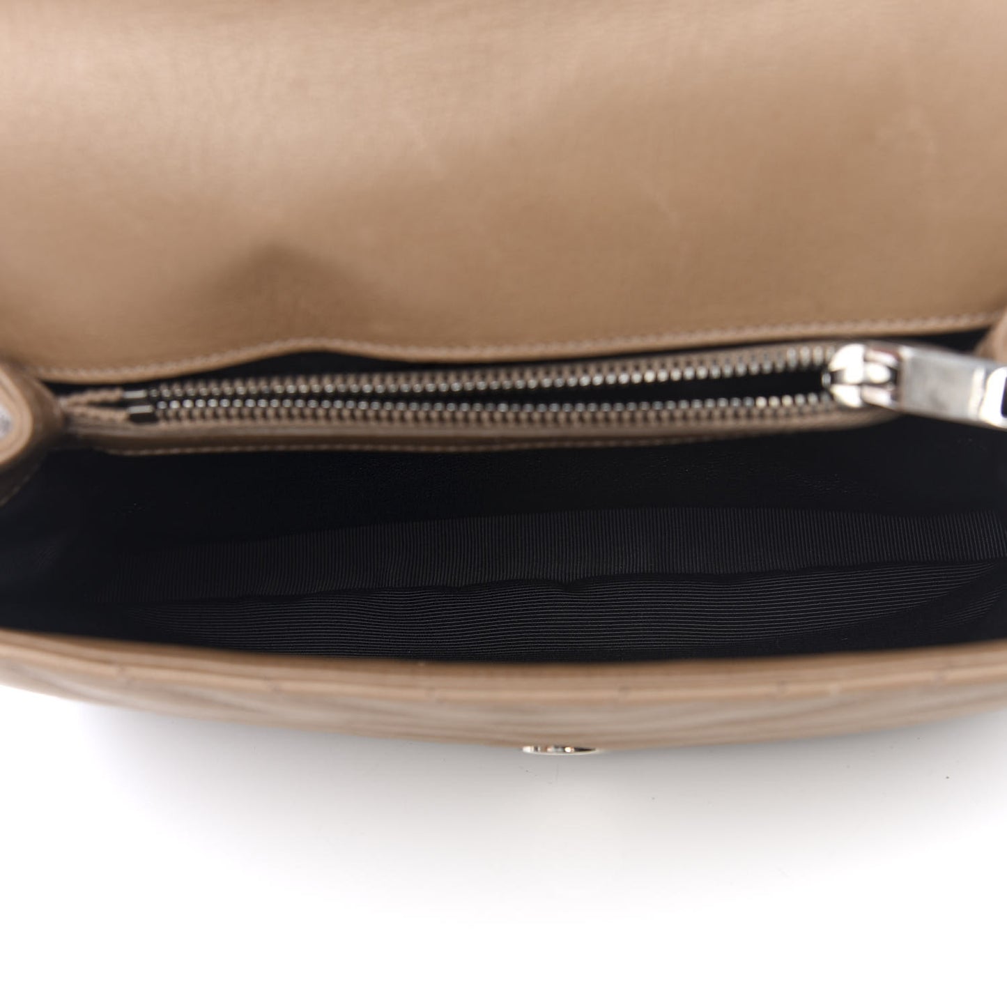 Sheepskin Matelasse Chevron Monogram Medium College Bag Fard