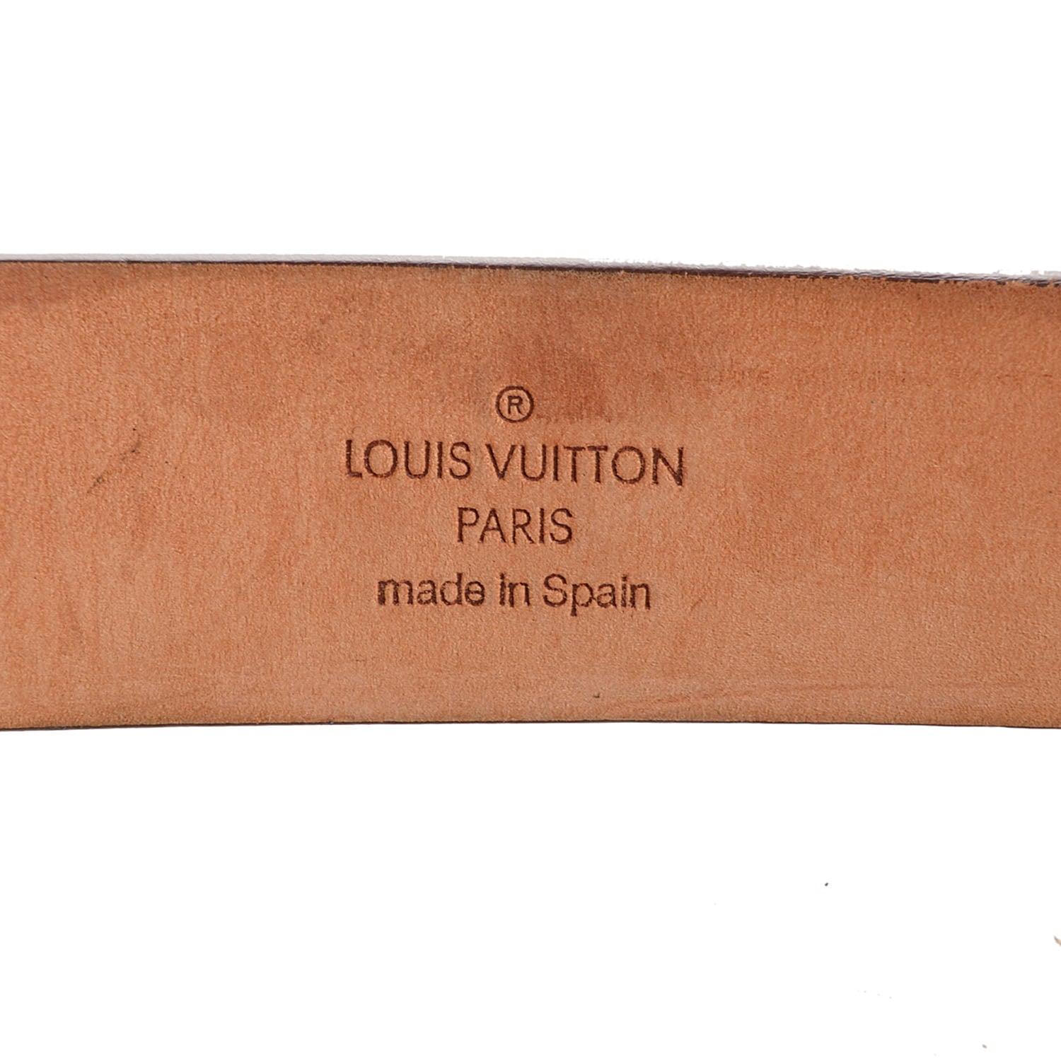 Louis Vuitton Monogram Ceinture Belt w Gold Buckle 85 34 4 of 7