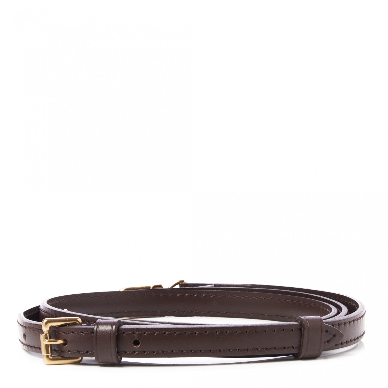 Louis Vuitton Calfskin 12mm Adjustable Shoulder Strap Brown 2 of 4