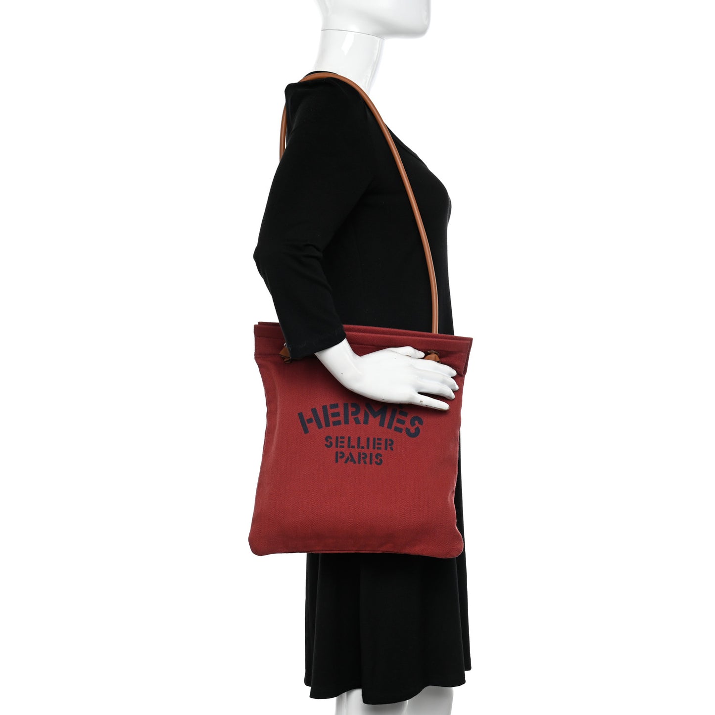 Canvas Swift Aline Grooming Bag Rouge H Gold