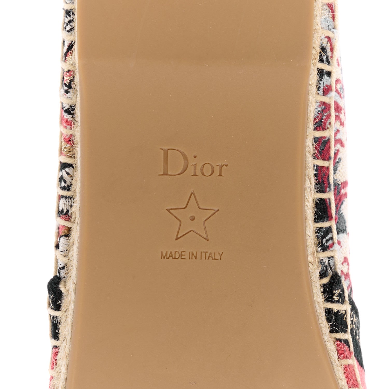 Christian Dior Embroidered Pop Granville Espadrille 40 Multicolor 6 of 8