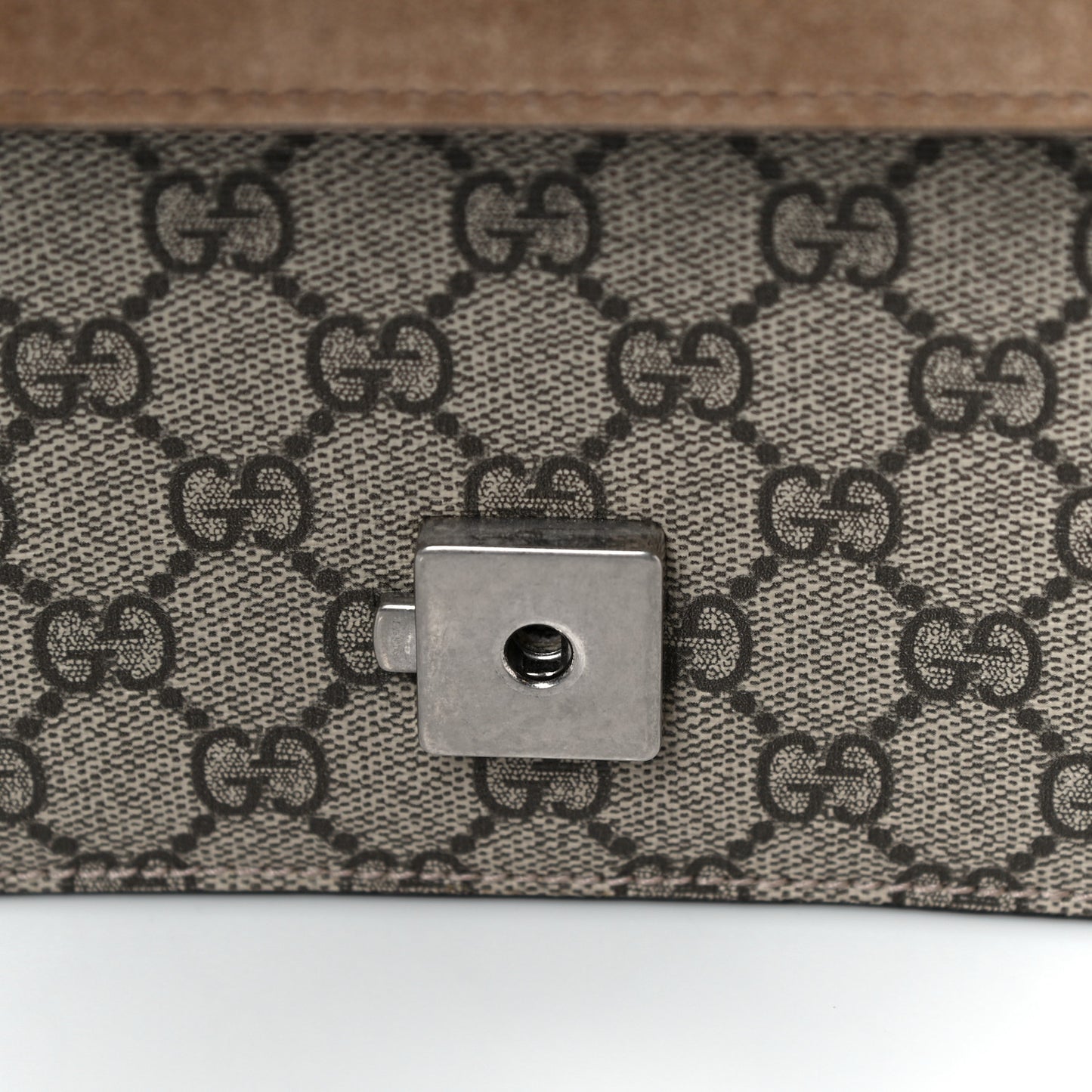 GG Supreme Monogram Medium Dionysus Shoulder Bag Taupe