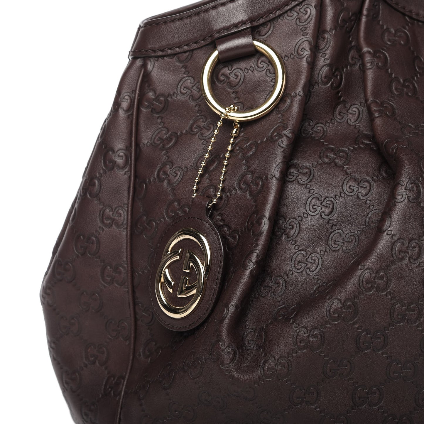 Guccissima Signature Large Sukey Tote Chocolate