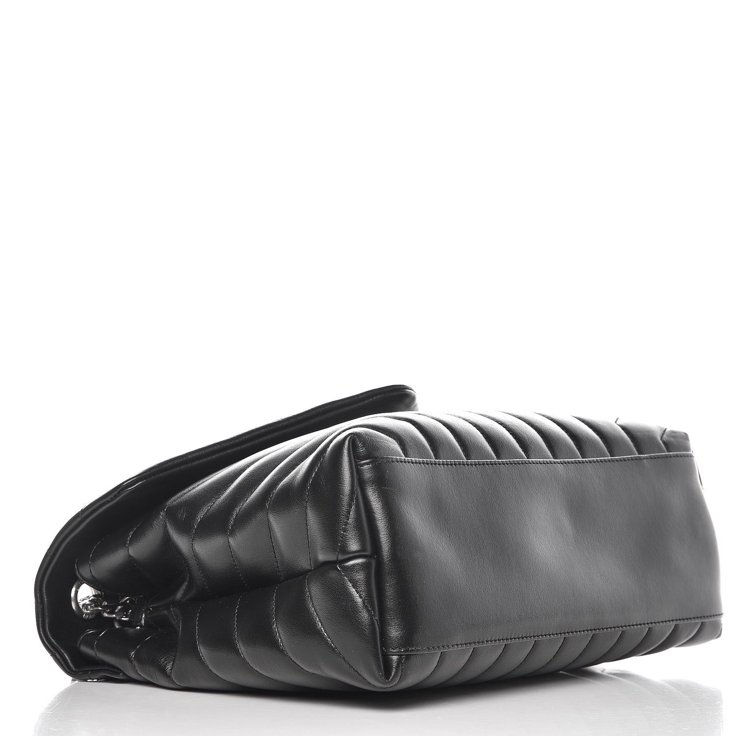 Saint Laurent Calfskin Y Quilted Monogram Medium Loulou Chain Satchel Black 4 of 8