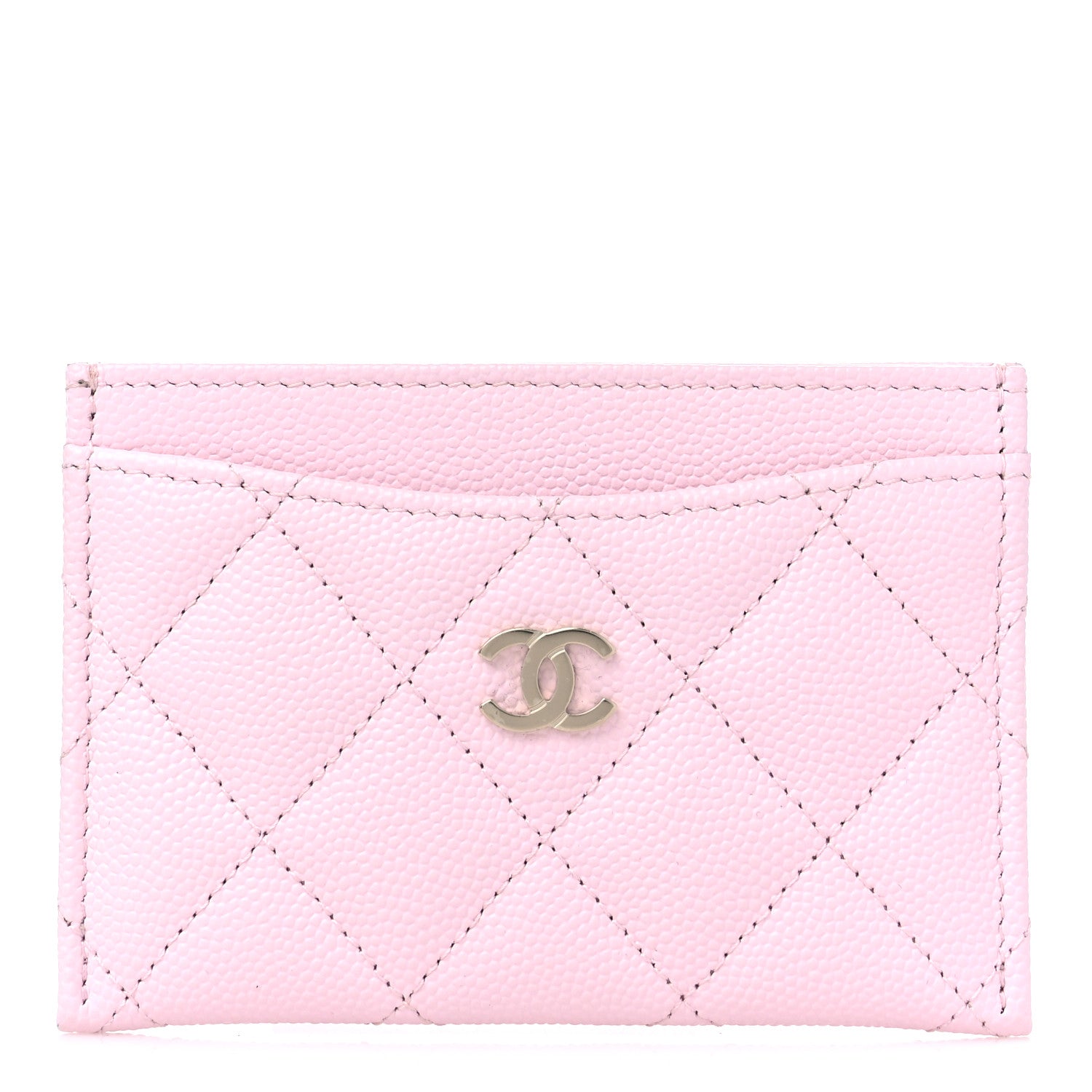 Chanel Caviar Quilted Card Holder Light Pink 1 of 9