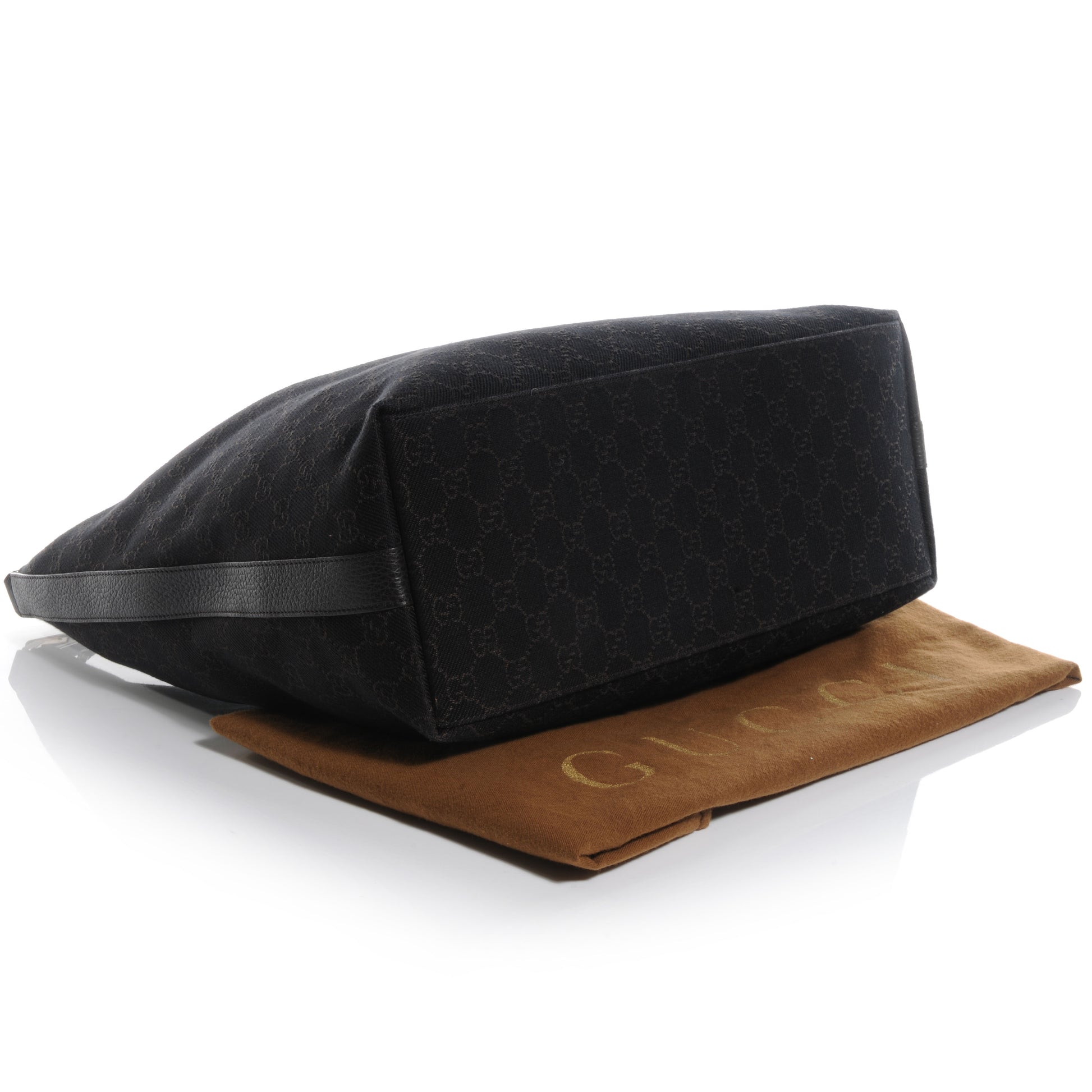 Gucci Denim Monogram Hobo Dark Brown 4 of 7