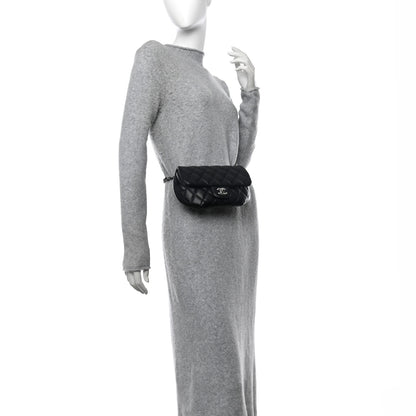 Chanel Calfskin Quilted CC Uniform Flap Belt Bag Black 3 of 16
