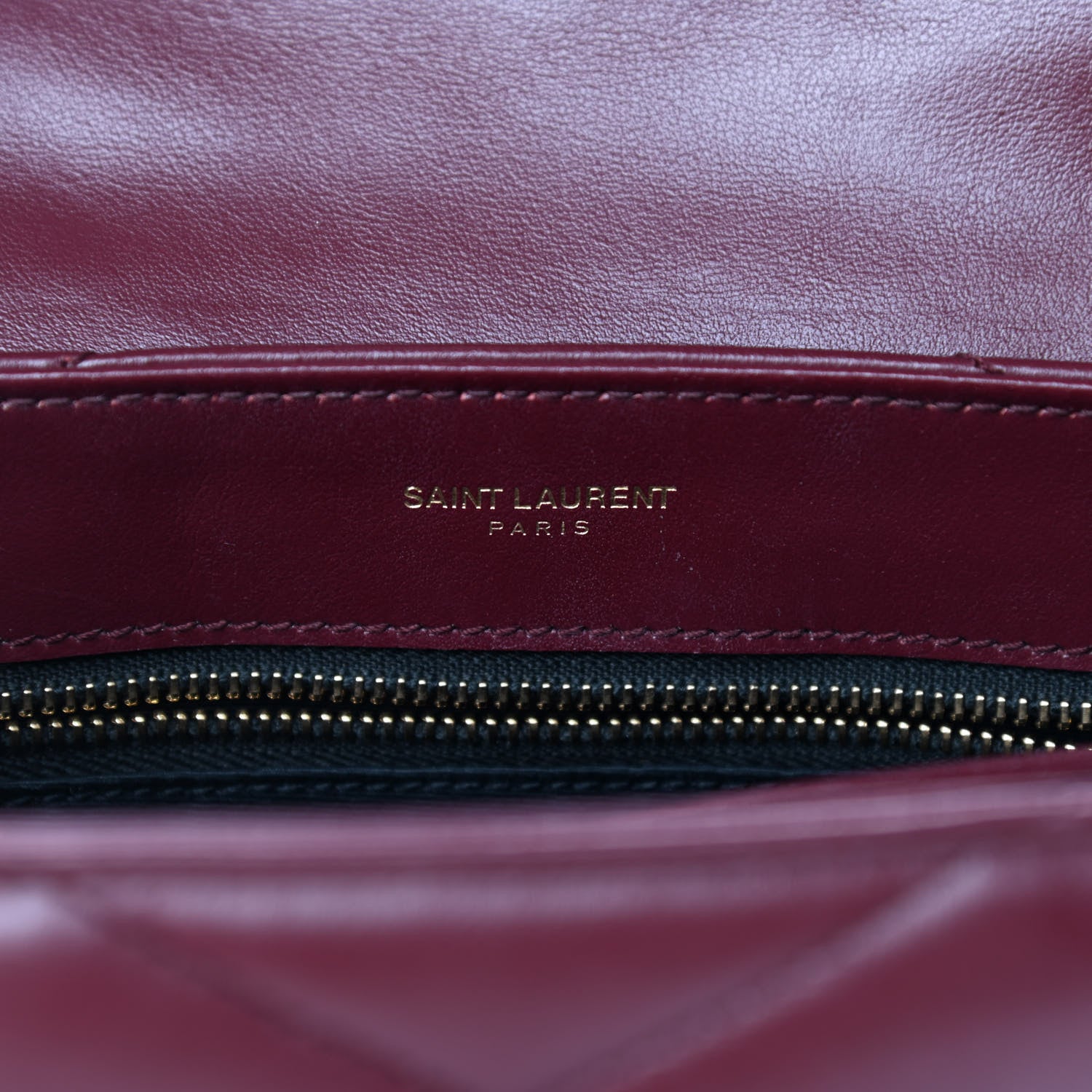 Saint Laurent Calfskin Y Quilted Monogram Toy Loulou Monogram Crossbody Bag Rouge Legion 7 of 10