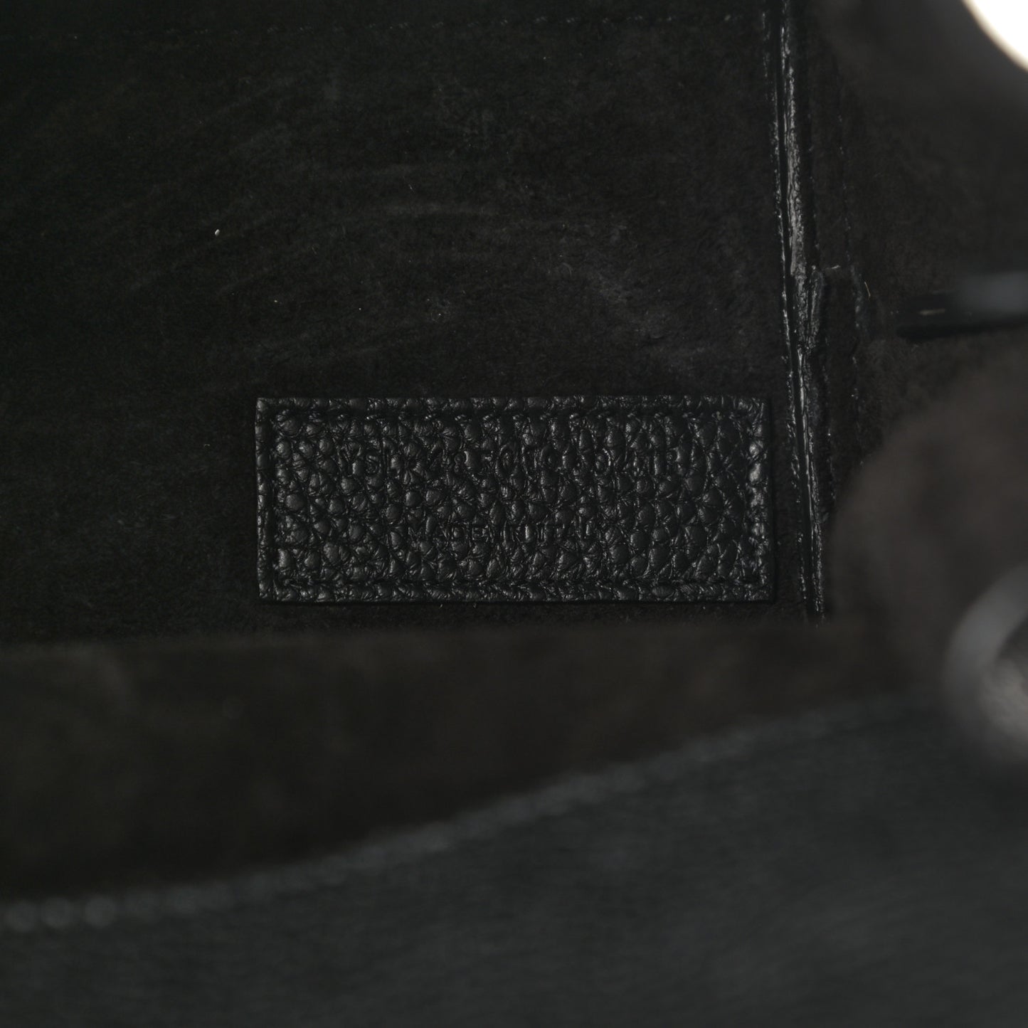 Grained Calfskin Nano Sac De Jour Souple Black