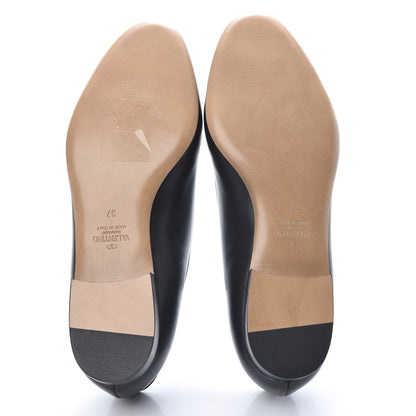 Valentino Garavani Nappa Vlogo Loafers 37 Black 5 of 10