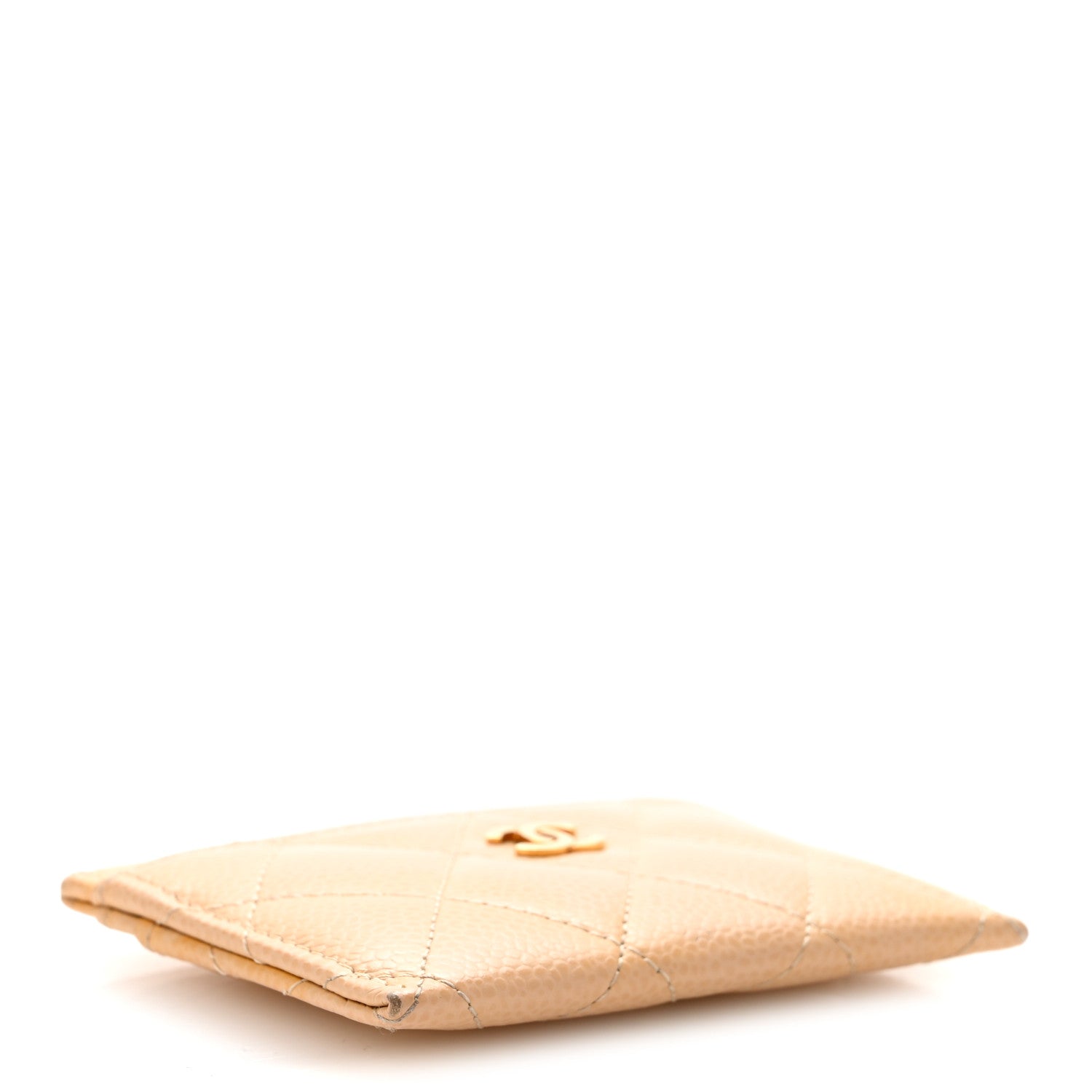 Chanel Caviar Quilted Card Holder Beige 4 of 12