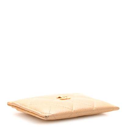 Chanel Caviar Quilted Card Holder Beige 4 of 12