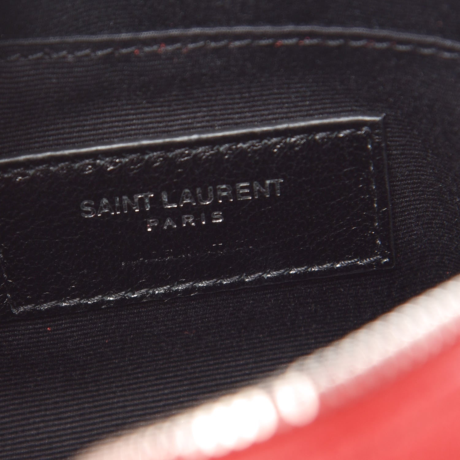 Saint Laurent Lambskin Monogram Lou Belt Bag Red 6 of 9