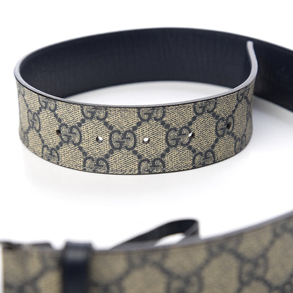 Gucci GG Plus Monogram Interlocking G Belt 75 Navy 4 of 6