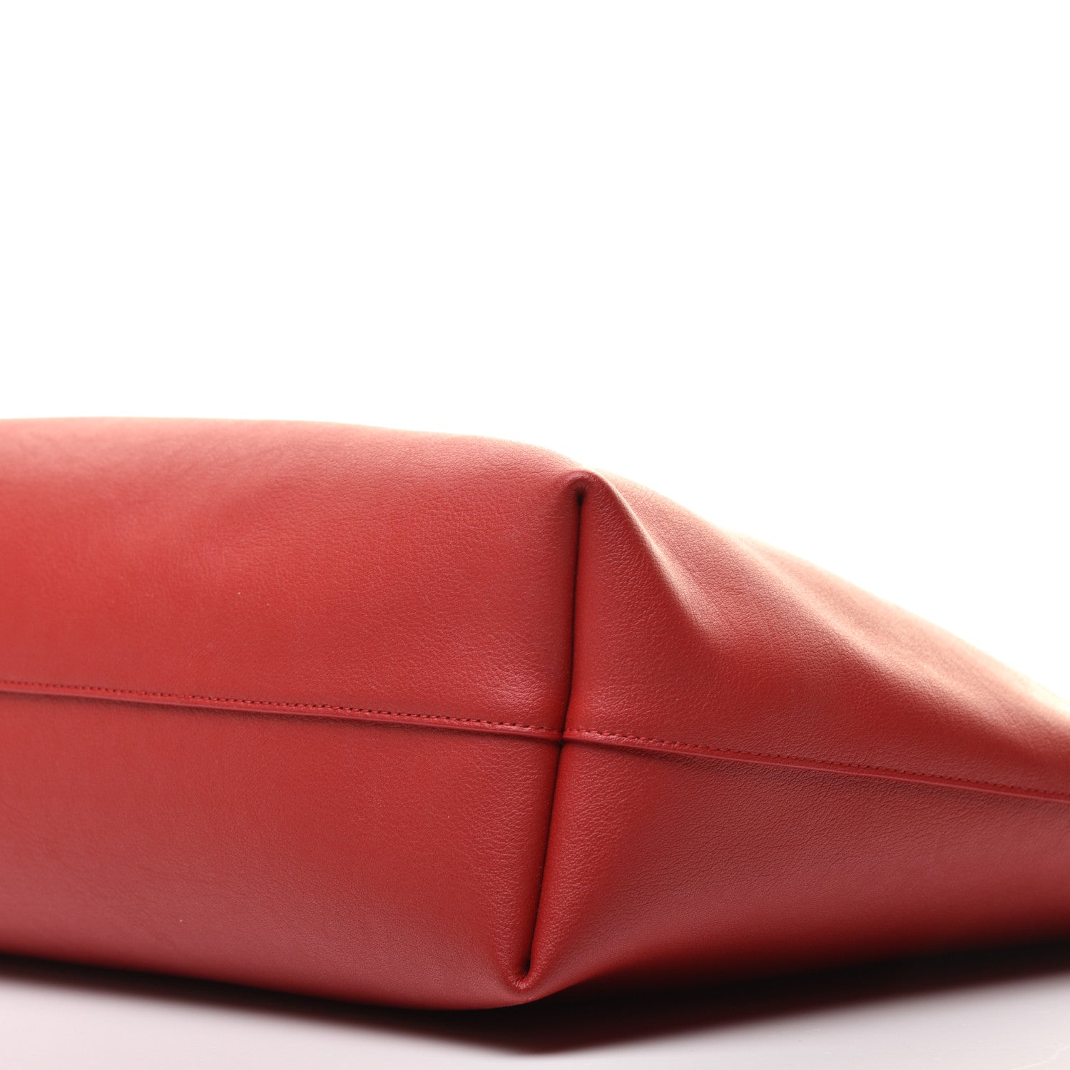 Saint Laurent Calfskin Large Shopping Tote Rouge Eros 9 of 9