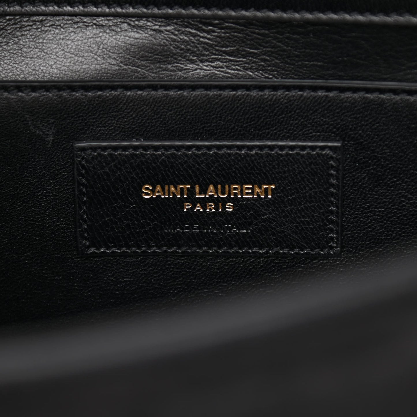 Suede Medium Classic Monogram Kate Satchel Black