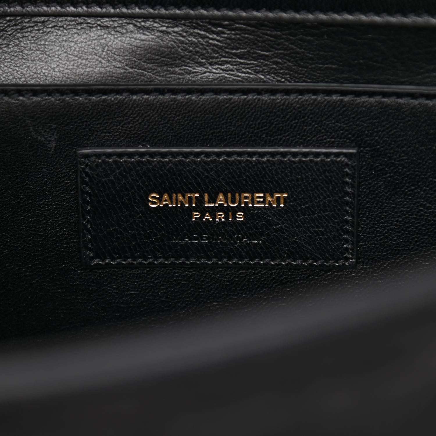 Saint Laurent Suede Medium Classic Monogram Kate Satchel Black 6 of 10