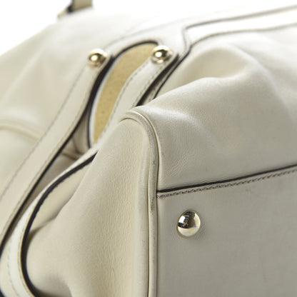 Gucci Calfskin Signature XL Bowler Ivory 16 of 16