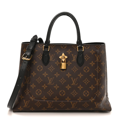 Louis Vuitton Monogram Flower Tote Black 1 of 10