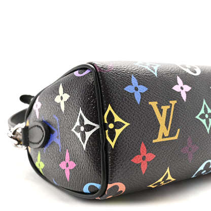 Louis Vuitton LV x TM Monogram Multicolor Nano Speedy Black 8 of 9