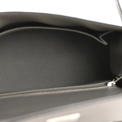 Hermes Madame Calfskin Kelly Sellier 25 Gris Meyer 5 of 11