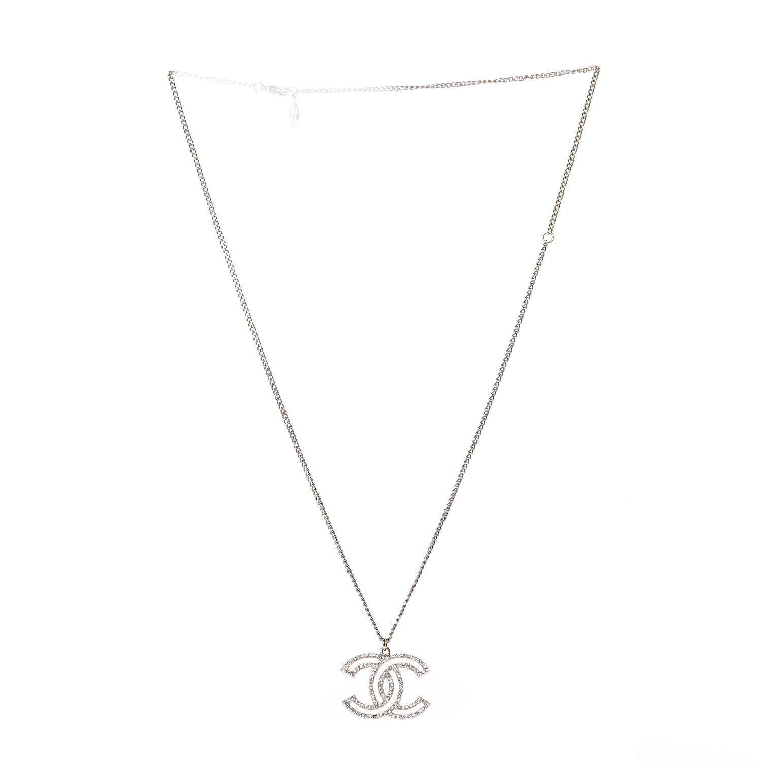 Chanel Crystal CC 100 Anniversary Necklace Gold 3 of 7