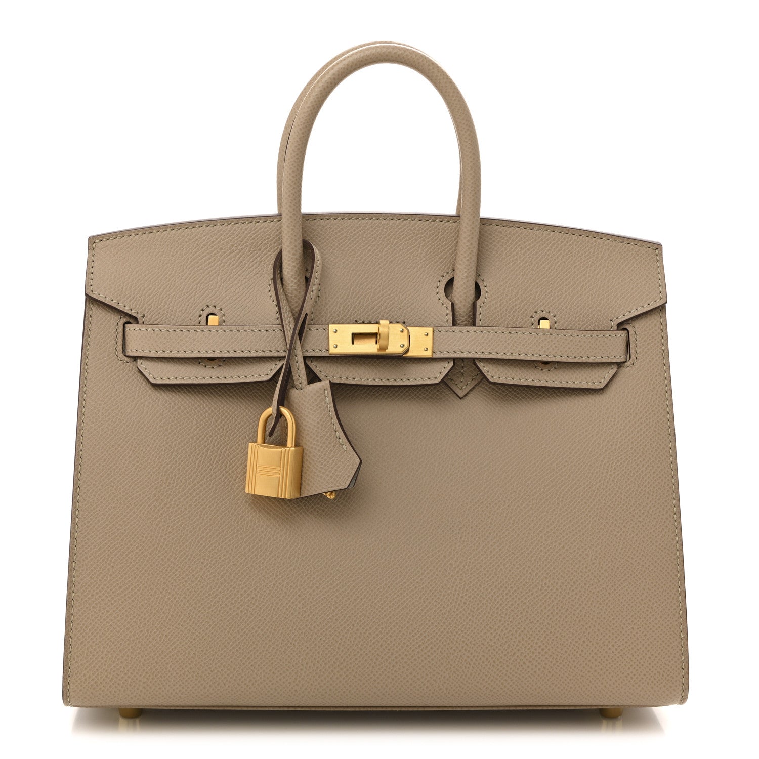Hermes Epsom Horseshoe Birkin Sellier 25 Trench Bleu Pale 1 of 13