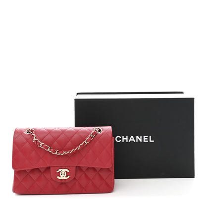 Chanel Caviar Quilted Small Double Flap Red 11 of 11