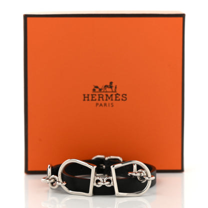 Hermes Swift Etrier Double Tour Bracelet T1 Black 5 of 5