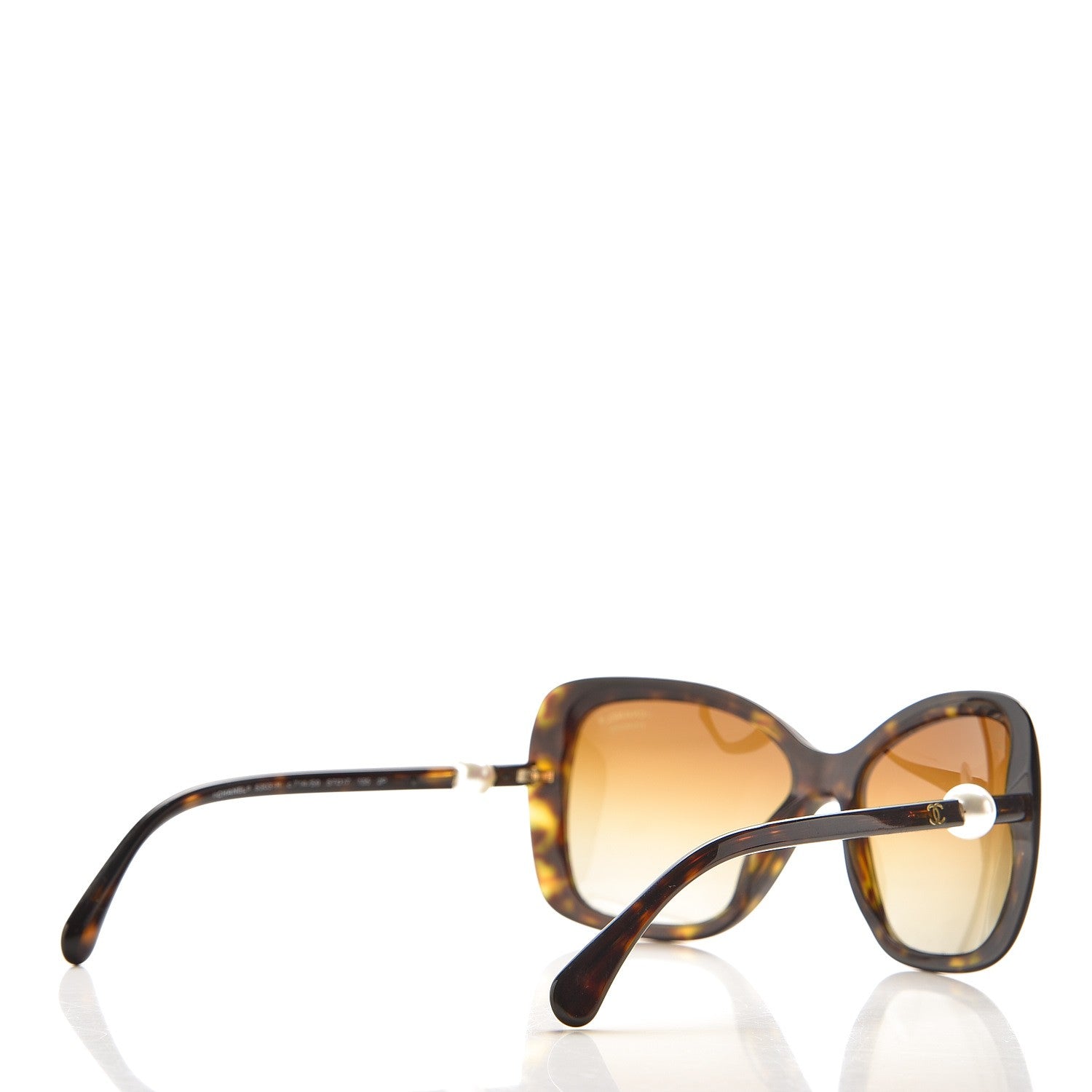Chanel CC Pearl Sunglasses 5303-H Tortoise 4 of 9