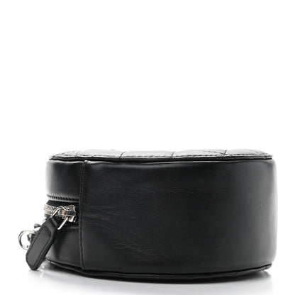 Chanel Lambskin Quilted Round Clutch With Chain Black 4 of 10