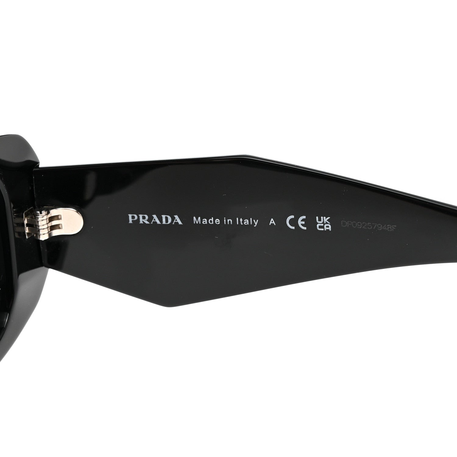 Prada Acetate Symbole Sunglasses SPR 17W Black 6 of 12