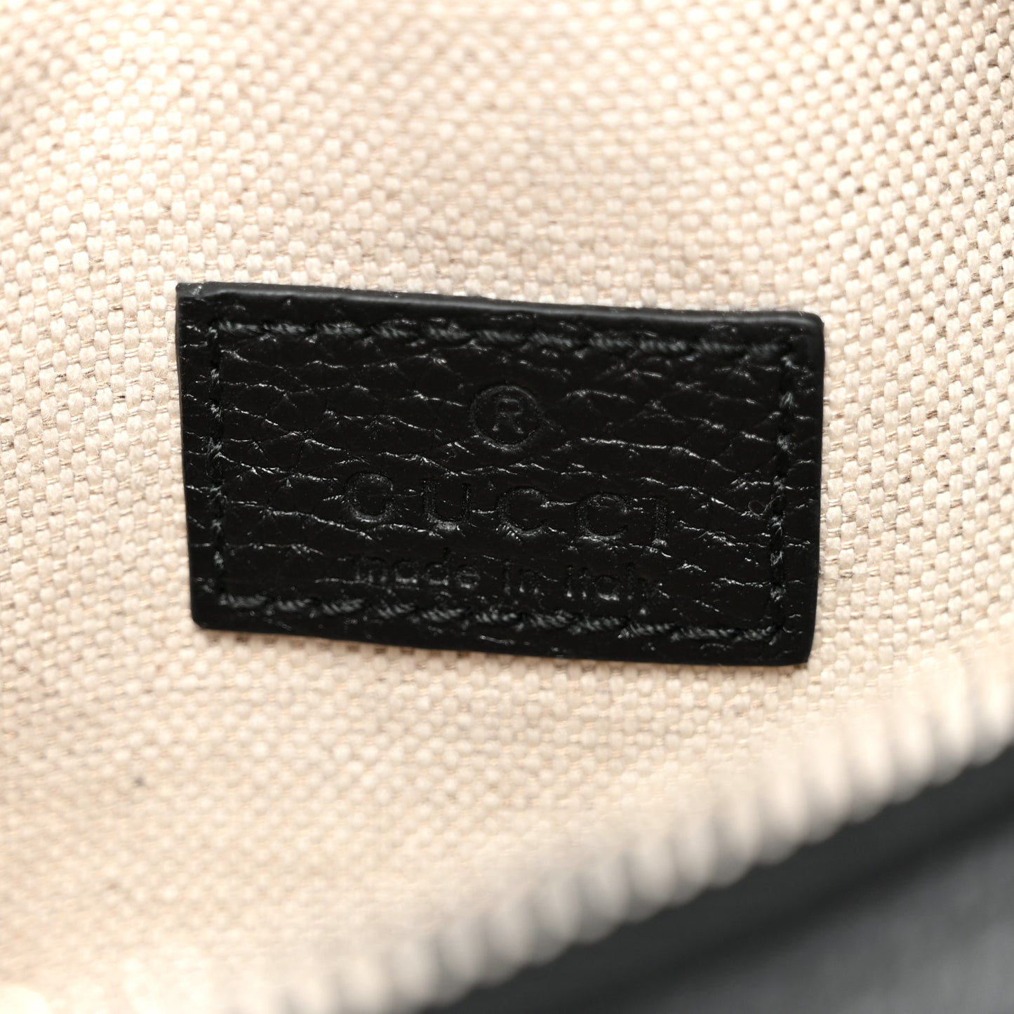 Piuma Calfskin Jumbo GG Embossed Small Belt Bag Black