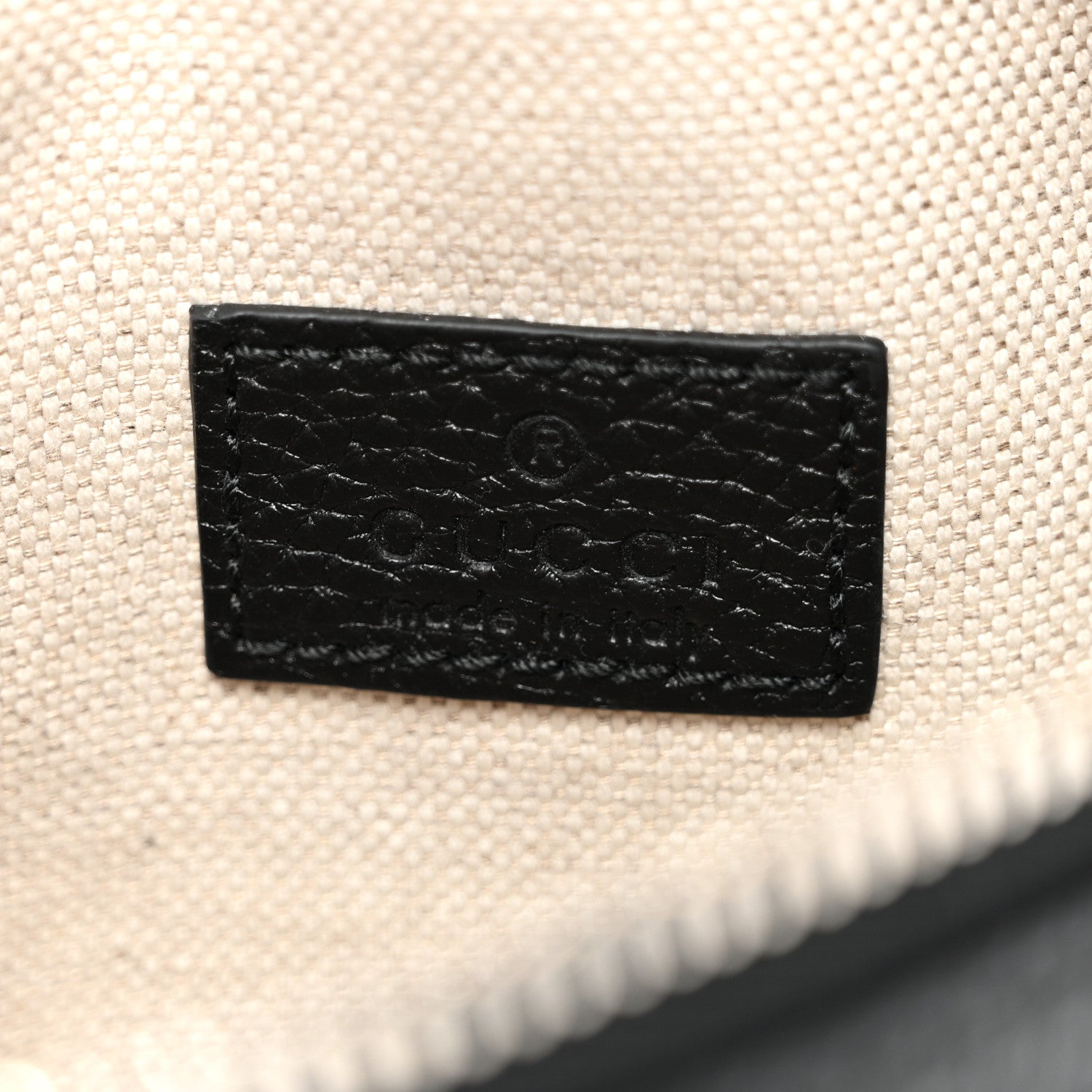 Gucci Piuma Calfskin Jumbo GG Embossed Small Belt Bag Black 5 of 9