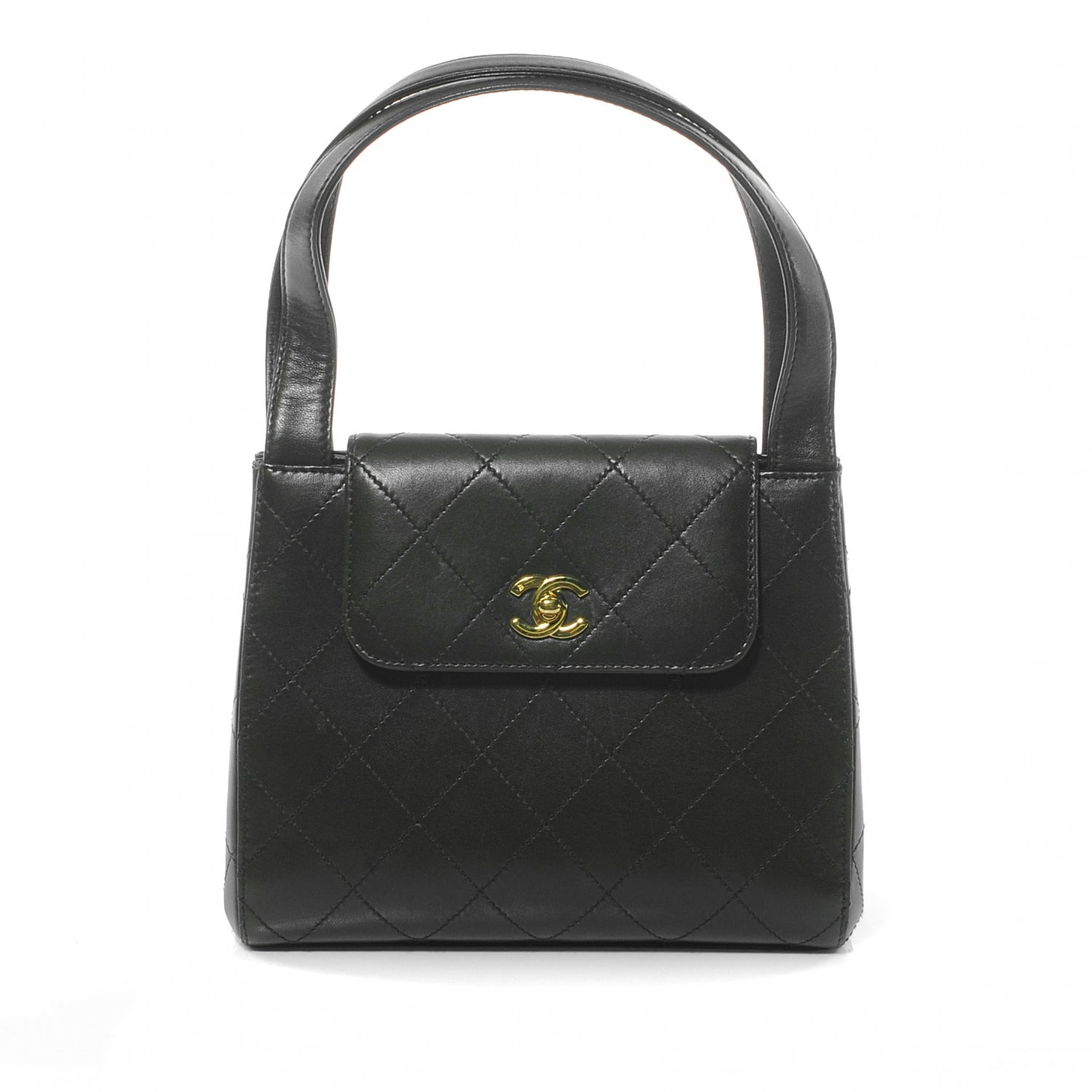 Chanel Lambskin Quilted Handbag Brown 1 of 11