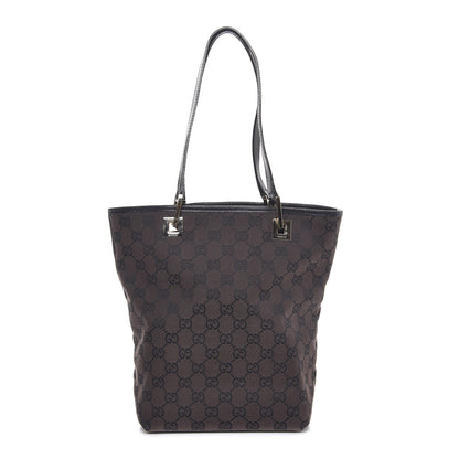 Gucci Monogram Small Bucket Tote Dark Brown 1 of 7