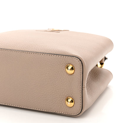 Louis Vuitton Taurillon Capucines BB Galet 8 of 9