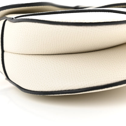 Christian Dior Grained Calfskin Mini Saddle Bag With Strap White 8 of 9