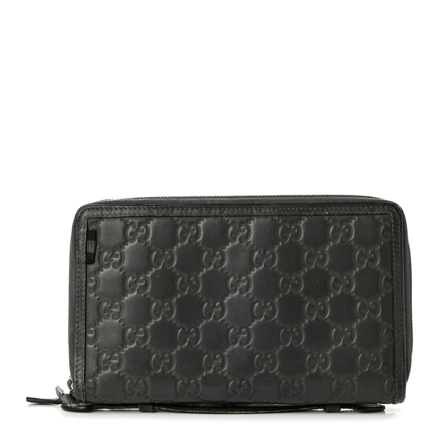 Gucci Guccissima Signature Travel Document Case Grey 1 of 10