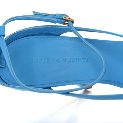 Bottega Veneta Lambskin Stretch Multi Strap 90mm Sandals 40 Sky Blue 8 of 10
